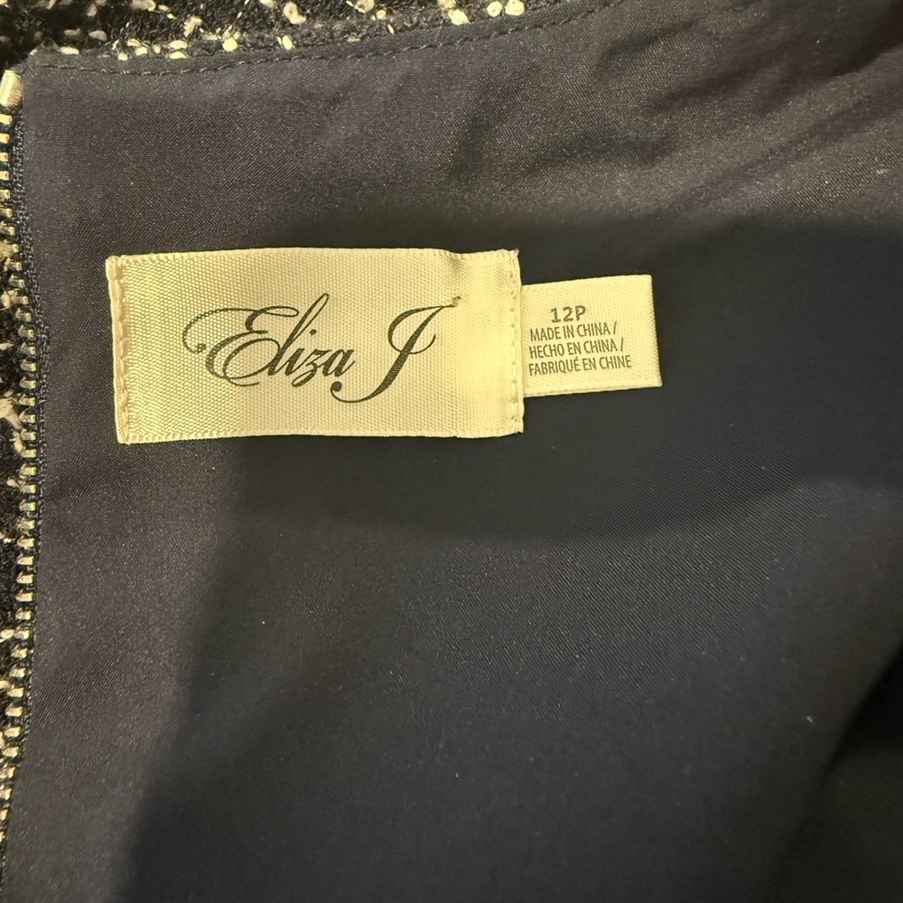 Eliza J Black Tweed Mini Dress - Picture 2 of 11